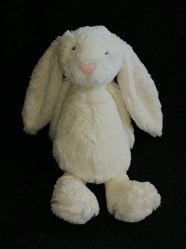 Doudou peluche lapin blanc nez - doudou,