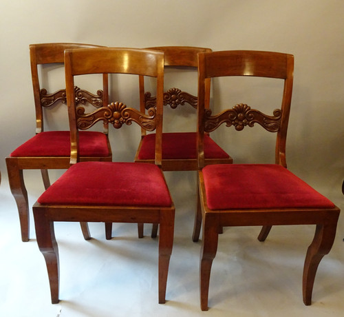 Set chaises anciennes - 4,