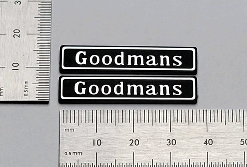 Goodmans speaker badge logo - goodmans,