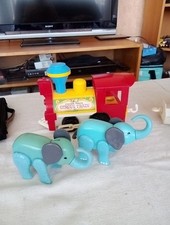  Jouet Ancien Le Train Cirque Fisher Price Vintage Réf: 991.