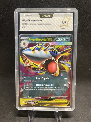 Carte pokémon méga sharpedo - carte,