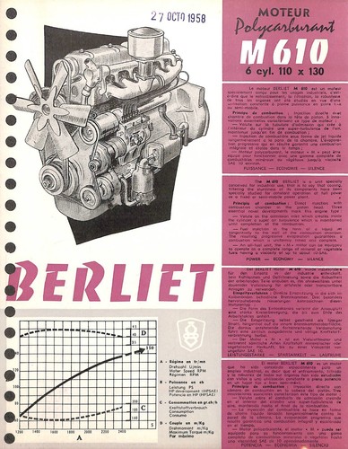 Berliet moteur type - /,