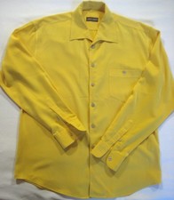 CHEMISE HOMME JAUNE MICROFIBRE