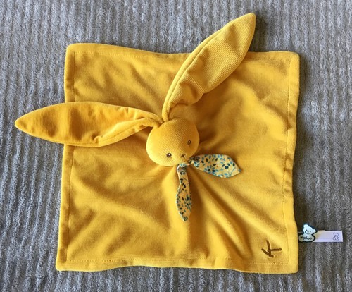 Doudou lapin jaune - jaune, moutarde