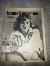 patron de couture blouse habillée année 70 vintage