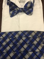 Men’s Plaid Cummerbund & Bow