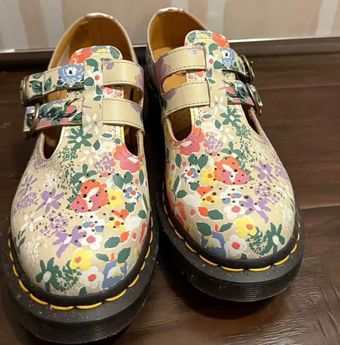 Floral doc martens clogs mary - doc,