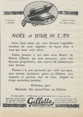 Publicité papier rasoir de - papier,
