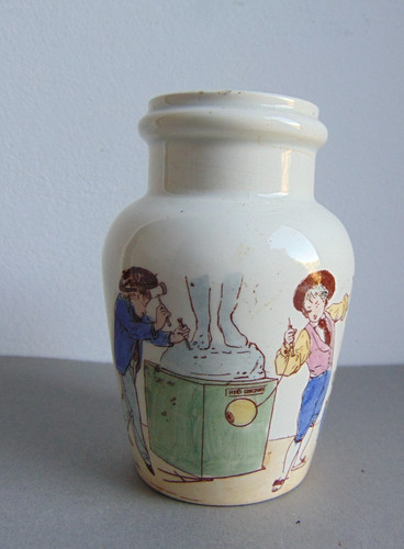 Pot moutarde faience - pot, k.g