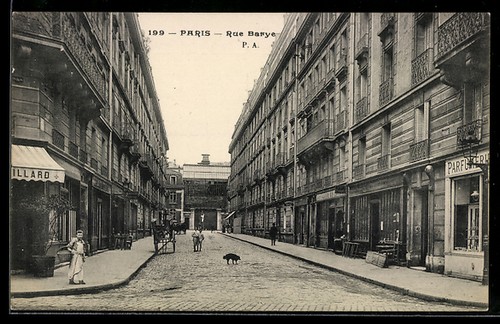 Cpa paris rue barye - paris,,
