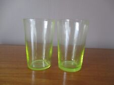 2 VERRES  ANCIENS EN OURALINE