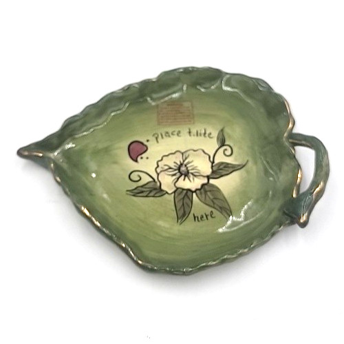 Blue sky clayworks green leaf - blue,