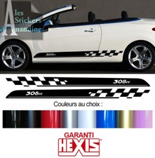 2 X BANDES LATERALES POUR PEUGEOT 308CC 308 CC AUTOCOLLANT STICKER BD540-74