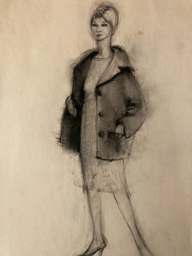 Beau dessin ancien crayon - ancien, art