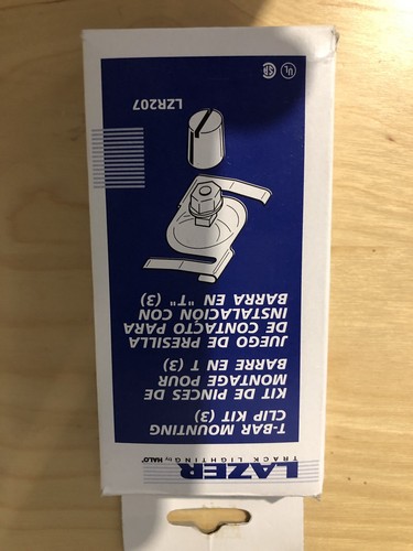 Lazer bar mounting clip - t-bar,