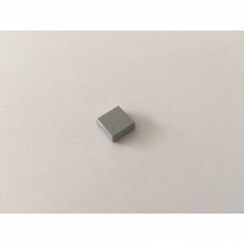 Plate lisse 1x1 - , gris