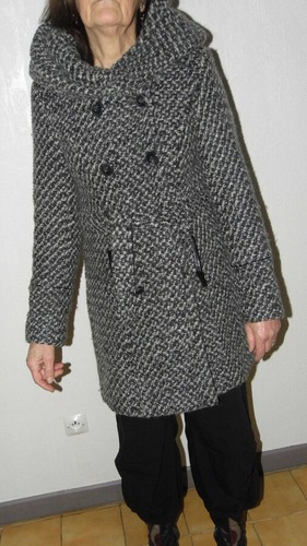 Manteau capuche camaëu - manteau,