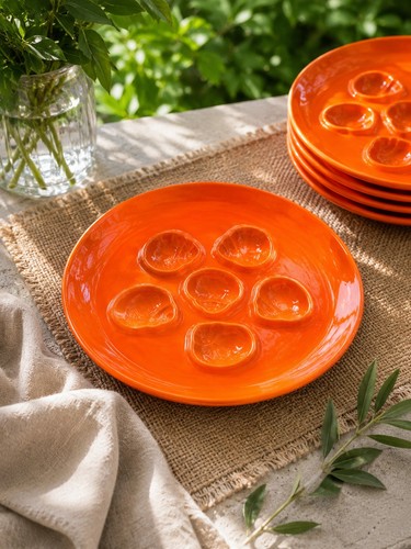 Service assiettes escargots - 6,