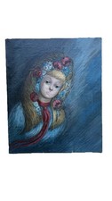 Ancienne Hst Huile Portrait