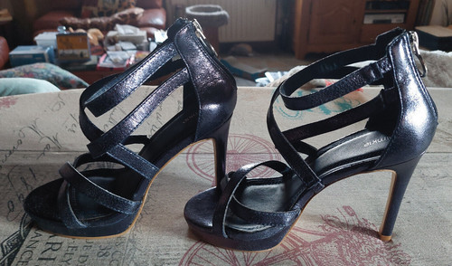 Escarpins talon aiguille bleu