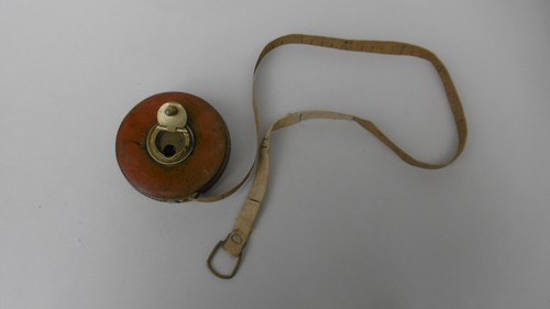 Ancien decamètre cuir - ancien, metre