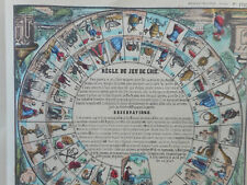 IMAGERIE PELLERIN, EPINAL, JEU DE L'OIE ET DAMES 1, ANCIENNES AFFICHES N° 1710