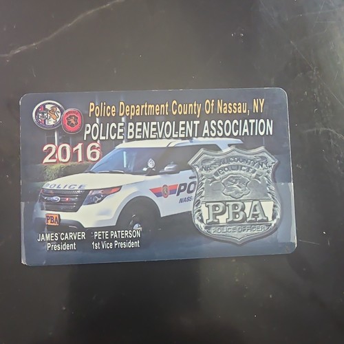 Nypd authentic 2016 pba - authentic, card