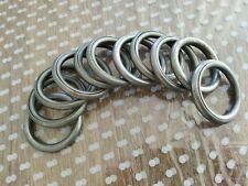 11 ANNEAUX POUR TRINGLE A RIDEAUX STYLE VINTAGE diamètre intérieur 4,6 cm chromé