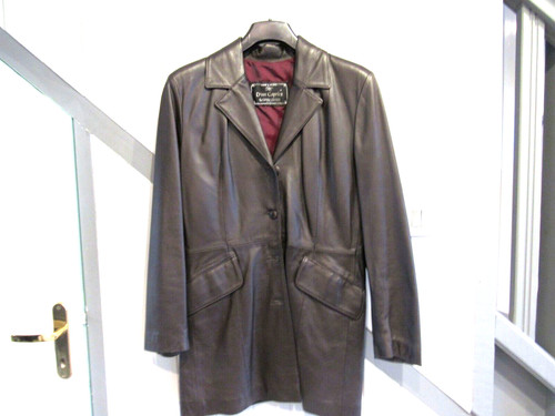 Veste longue cuir - longue, d'agneau