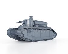 WWII - FRENCH CHAR FCM 2C NORMANDY - 1/48 1/56 1/72 1/87 1/100 3D PRINTED