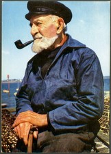 Carte postale n° 2708 , Couleurs de Bretagne , Vieux pêcheur