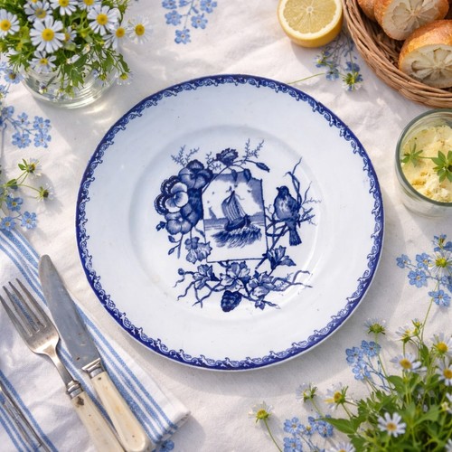 Assiette plate ancienne