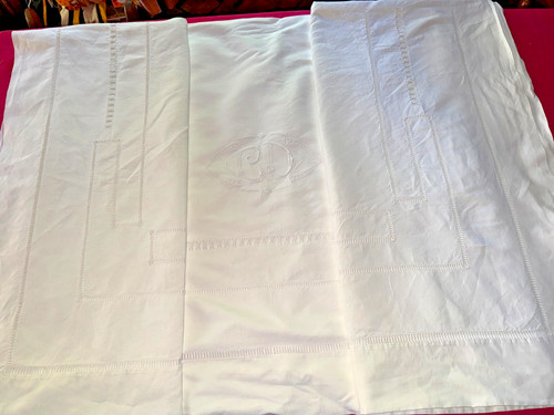 Drap ancien coton - ancien, en