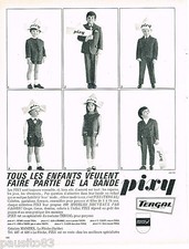 PUBLICITE ADVERTISING 075  1966  les vetements enfants PIXY en TERGAL