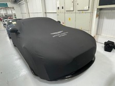 ASTON MARTIN Marche Doux Extensible Voiture Housse Noir avec Miroir Poches -