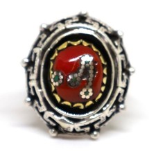 ancienne bague corail unique