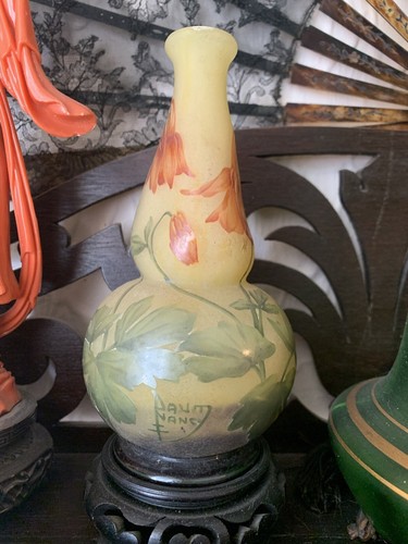 Vase pâte verre ancien - vase,
