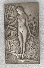 MEDAILLE FEMME NUE par Prudhomme pêche à la ligne