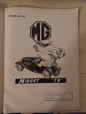 REVUE TECHNIQUE MG TD MIDGET TD Rta Mg Midget Td 