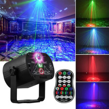 Laser Light,Dj Disco Stage Party Sound Activated RGB Led Projector Time 