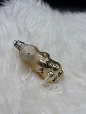 Ancien ours en verre ornement sapin de Noël vintage