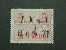 Vignette timbre fiscal Commerce Change Allemagne Stempelmarke Wechsel 1879