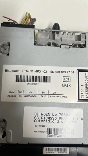 Autoradio origine citroen c3 - d'origine,