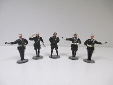 Lot 5 Figurines Gendarmes Motard Plastique Bakelite CBG Cofalu Minialuxe Starlux