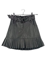 ZARA Jupe en cuir synthétique
