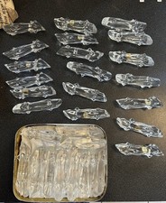 Lot de portes couteaux Cristal De Sèvres Modèle QUEUSOT