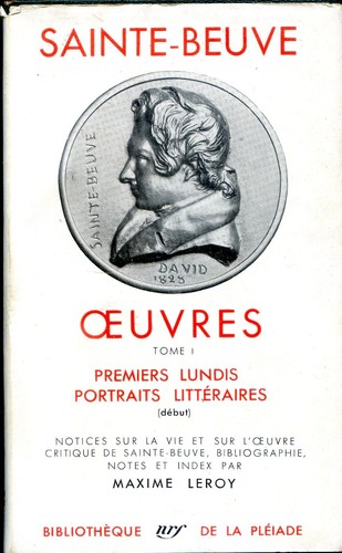 Sainte beuve oeuvres tome - sainte, beuve.