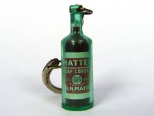 Porte-clés Key ring - MATTEI - CAP CORSE - Bouteille miniature verte -