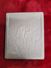 Plaque lithophanie ancienne - plaque,