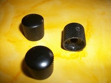 NEW 3 Boutons métal noirs  pour guitare